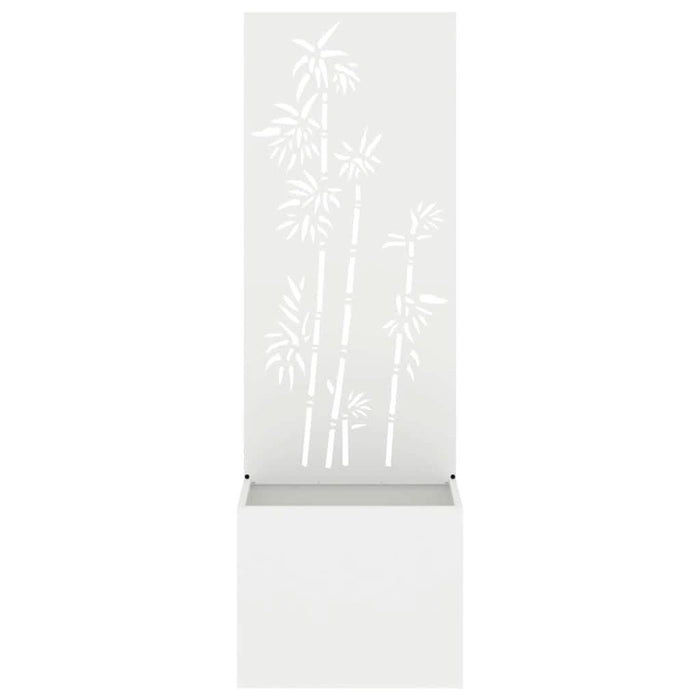 Ecran de intimitate pentru grădină Floral Alb 50 x 140 cm - WALTI WALTI