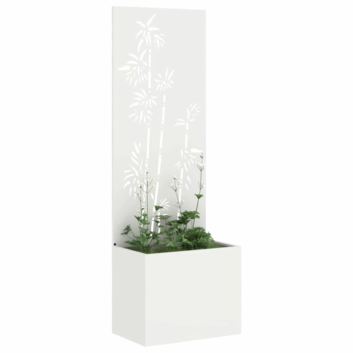 Ecran de intimitate pentru grădină Floral Alb 50 x 140 cm - WALTI WALTI