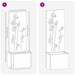 Ecran de intimitate pentru grădină Floral Argintiu 50 x 140 cm - WALTI WALTI