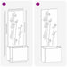 Ecran de intimitate pentru grădină Floral Argintiu 50 x 140 cm - WALTI WALTI