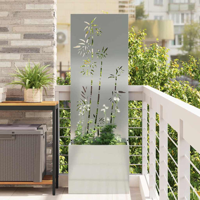 Ecran de intimitate pentru grădină Floral Argintiu 50 x 140 cm - WALTI WALTI