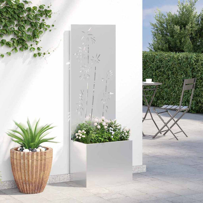 Ecran de intimitate pentru grădină Floral Argintiu 50 x 140 cm - WALTI WALTI