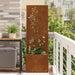 Ecran de intimitate pentru grădină Floral Ruginit 50 x 140 cm - WALTI WALTI