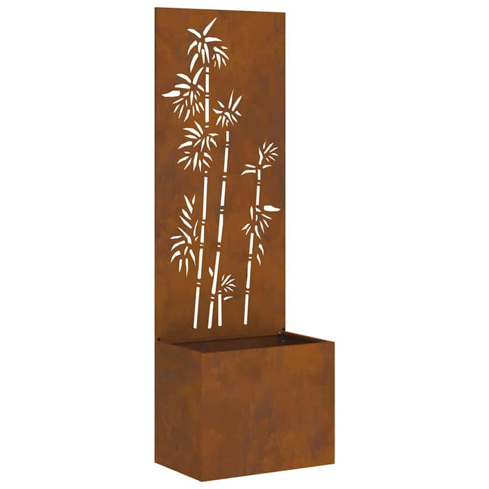 Ecran de intimitate pentru grădină Floral Ruginit 50 x 140 cm - WALTI WALTI