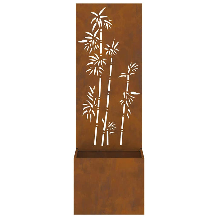 Ecran de intimitate pentru grădină Floral Ruginit 50 x 140 cm - WALTI WALTI