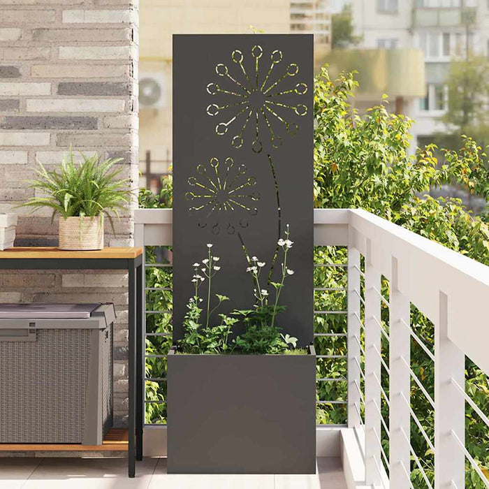 Ecran de intimitate pentru grădină Traforaj Negru 50 x 140 cm - WALTI WALTI