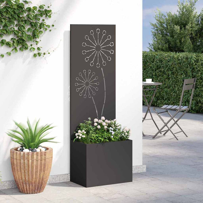 Ecran de intimitate pentru grădină Traforaj Negru 50 x 140 cm - WALTI WALTI