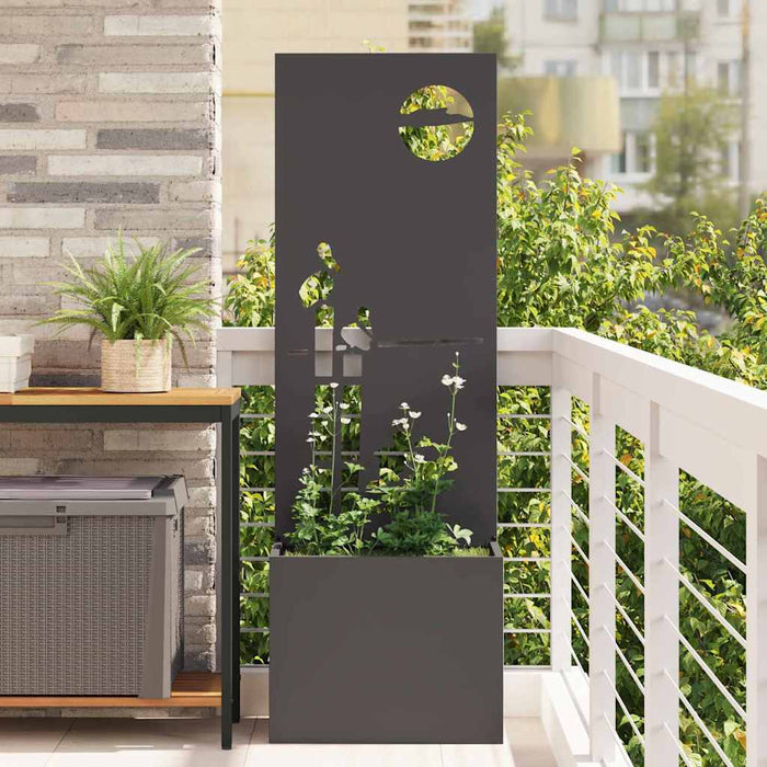 Ecran de intimitate pentru grădină Traforaj Negru 50 x 140 cm - WALTI WALTI