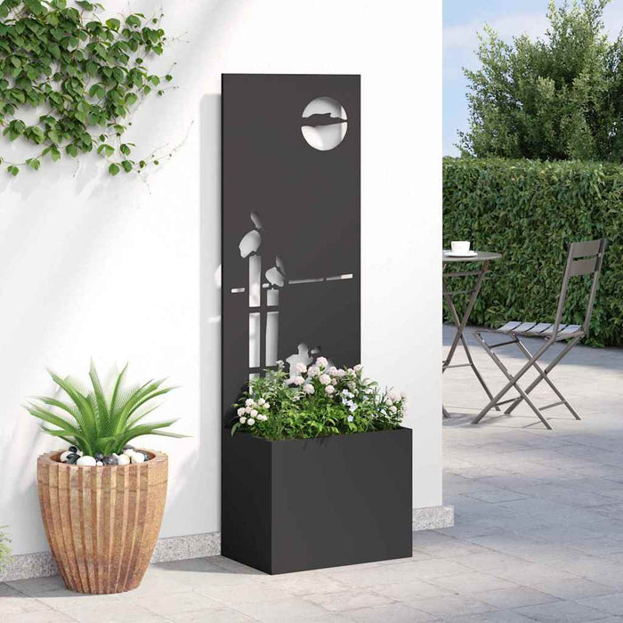 Ecran de intimitate pentru grădină Traforaj Negru 50 x 140 cm - WALTI WALTI