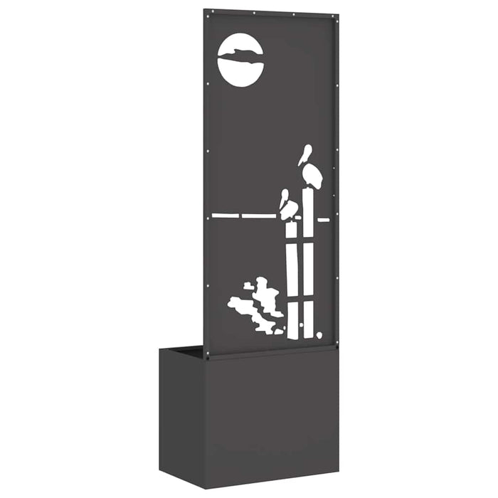 Ecran de intimitate pentru grădină Traforaj Negru 50 x 140 cm - WALTI WALTI
