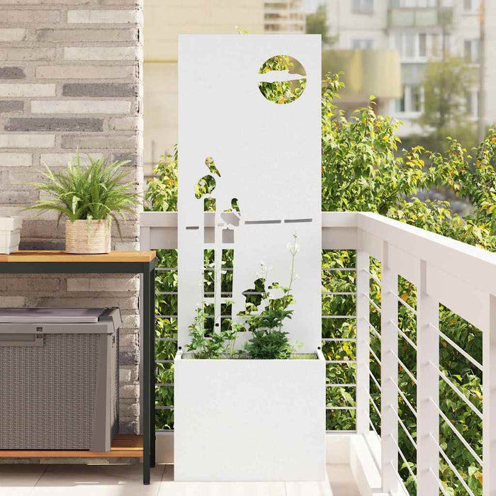 Ecran de intimitate pentru grădină Traforaj Alb 50 x 140 cm - WALTI WALTI