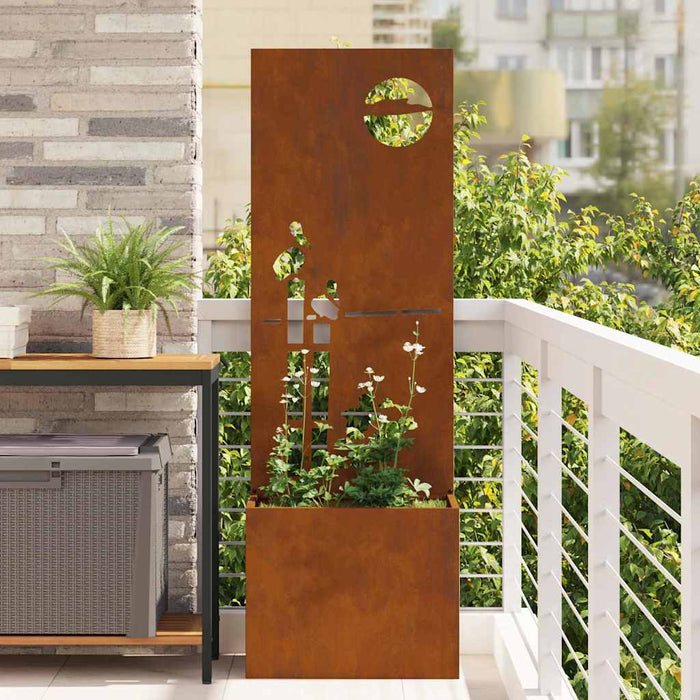 Ecran de intimitate pentru grădină Traforaj Ruginit 50 x 140 cm - WALTI WALTI