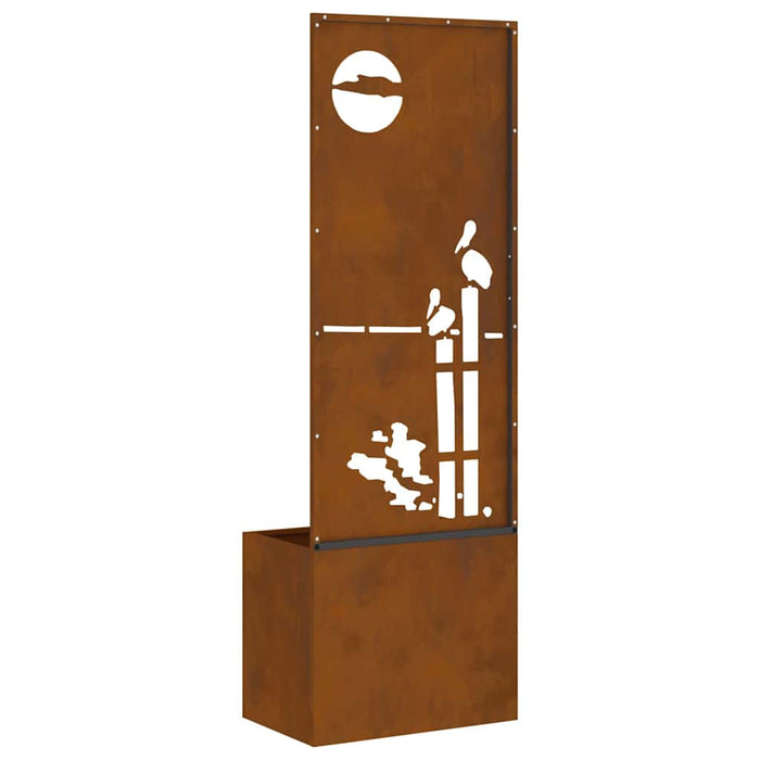 Ecran de intimitate pentru grădină Traforaj Ruginit 50 x 140 cm - WALTI WALTI