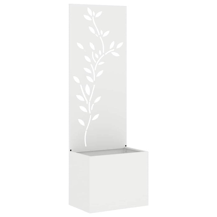 Ecran de intimitate pentru grădină Floral Alb 50 x 140 cm - WALTI WALTI
