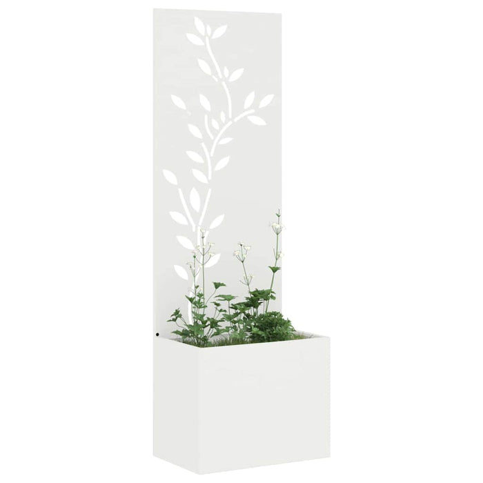 Ecran de intimitate pentru grădină Floral Alb 50 x 140 cm - WALTI WALTI