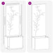 Ecran de intimitate pentru grădină Floral Argintiu 50 x 140 cm - WALTI WALTI