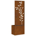 Ecran de intimitate pentru grădină Floral Ruginit 50 x 140 cm - WALTI WALTI