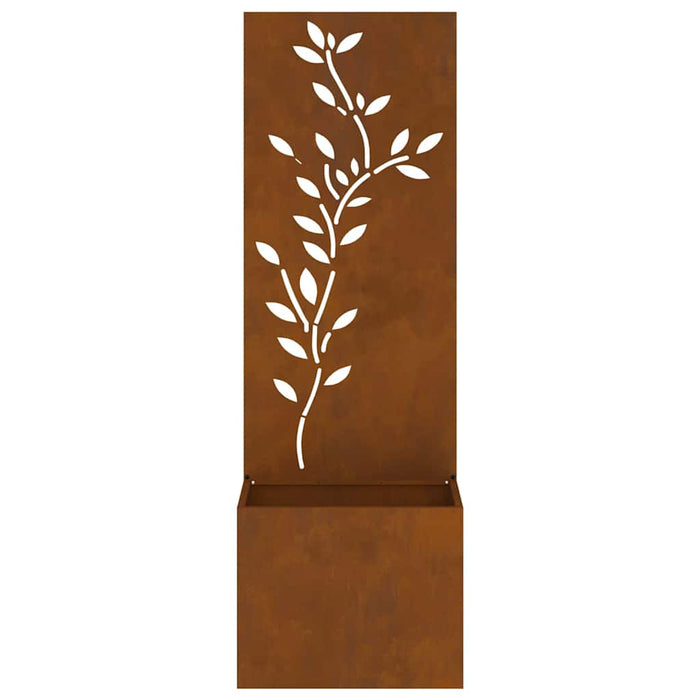 Ecran de intimitate pentru grădină Floral Ruginit 50 x 140 cm - WALTI WALTI