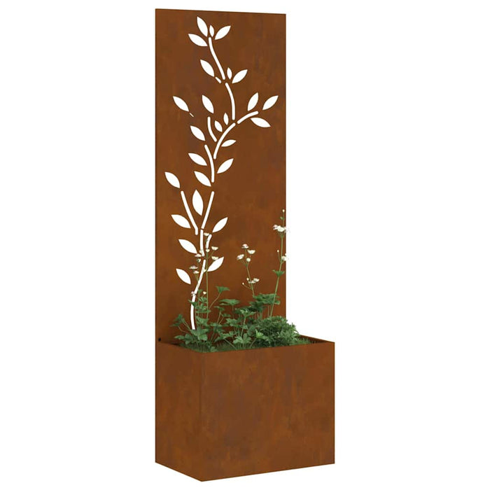 Ecran de intimitate pentru grădină Floral Ruginit 50 x 140 cm - WALTI WALTI