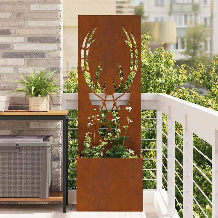 Ecran de intimitate pentru grădină Ruginit 50 x 140 cm - WALTI WALTI