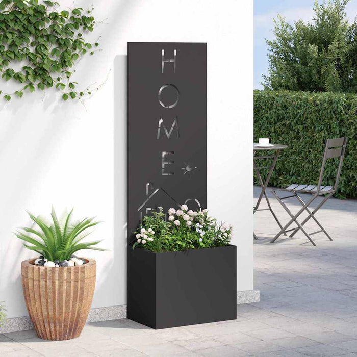 Ecran de intimitate pentru grădină Traforaj Negru 50 x 140 cm - WALTI WALTI