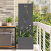 Ghiveci de Grădină cu Panou Decorativ Antracit 50 x 140 cm - WALTI WALTI