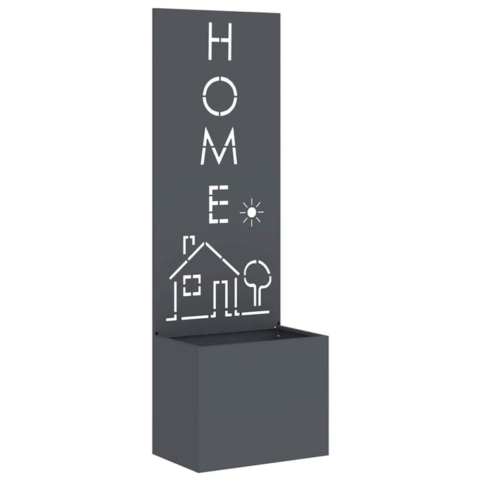 Ghiveci de Grădină cu Panou Decorativ Antracit 50 x 140 cm - WALTI WALTI
