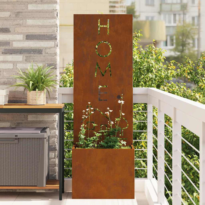 Ecran de intimitate pentru grădină Traforaj Ruginit 50 x 140 cm - WALTI WALTI
