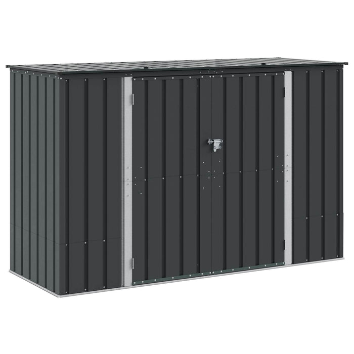 Cutie de depozitare pentru grădină Negru 214 x 82 x 132 cm Oțel - WALTI WALTI