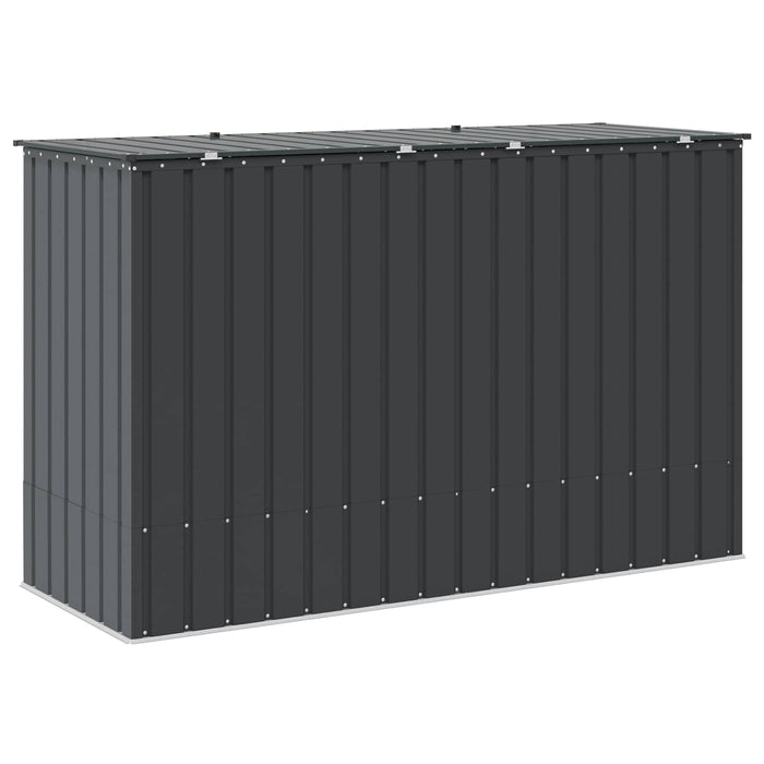 Cutie de depozitare pentru grădină Negru 214 x 82 x 132 cm Oțel - WALTI WALTI