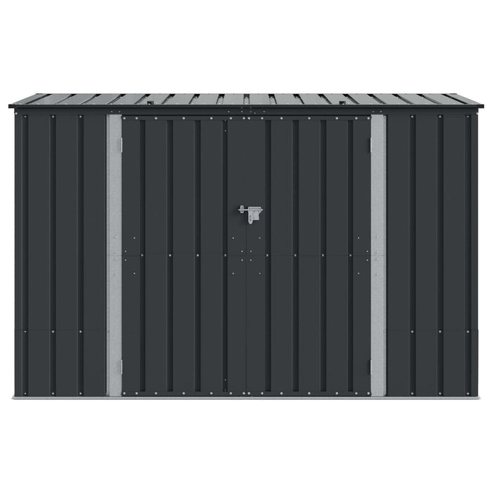 Cutie de depozitare pentru grădină Negru 214 x 82 x 132 cm Oțel - WALTI WALTI