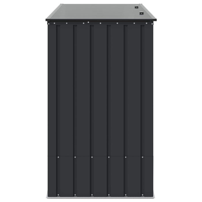 Cutie de depozitare pentru grădină Negru 214 x 82 x 132 cm Oțel - WALTI WALTI