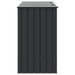 Cutie de depozitare pentru grădină Negru 214 x 82 x 132 cm Oțel - WALTI WALTI