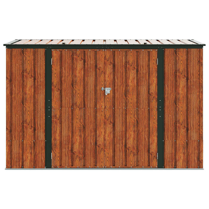 Cutie de depozitare pentru grădină Maro 214 x 82 x 132 cm Oțel - WALTI WALTI