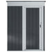 Magazii pentru grădină Antracit 137 x 81 x 180 cm Metal - WALTI WALTI