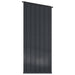 Magazii pentru grădină Antracit 103 x 86 x 200 cm Metal - WALTI WALTI