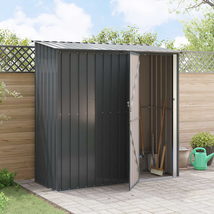 Magazii pentru grădină Antracit 203 x 85,5 x 200 cm Metal - WALTI WALTI