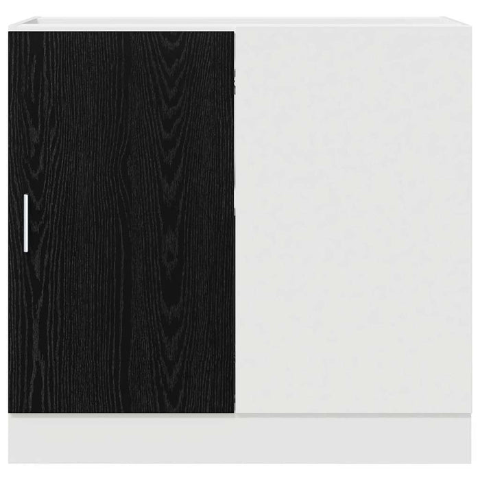 Dulap de colț pentru bucătărie cu depozitare Riga Stejar negru - WALTI WALTI