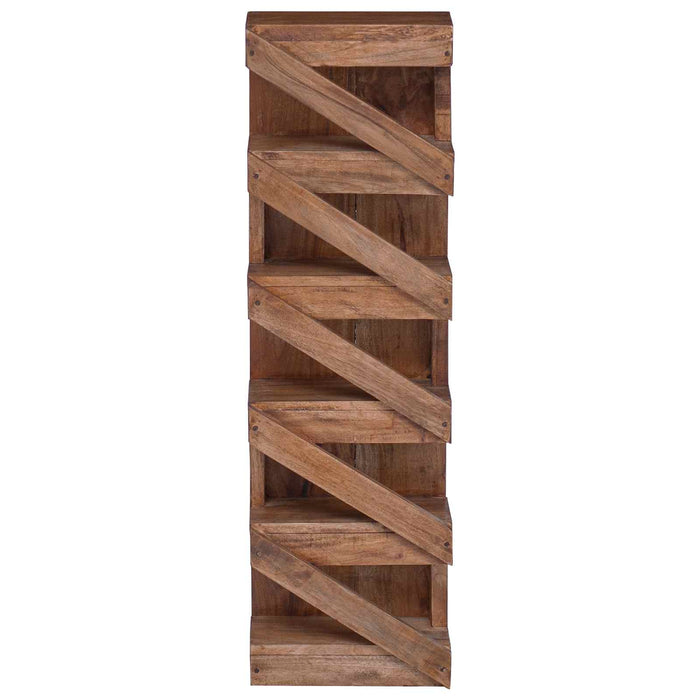 Raft pentru vin natural 24 x 14 x 80 cm Lemn masiv de mahon WALTI