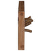 Cârlig pentru haine natural 50 x 10 x 25 cm Lemn masiv de mahon - WALTI WALTI