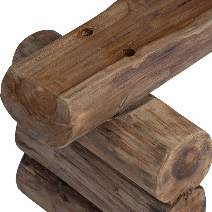 bancă natural 110 x 30 x 34 cm Lemn solid de tec WALTI