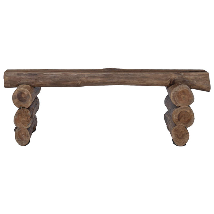 bancă natural 110 x 30 x 34 cm Lemn solid de tec WALTI