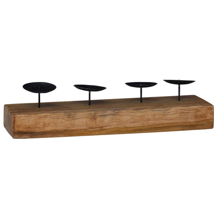 Suport pentru lumânări natural 50 x 15 x 10 cm - WALTI WALTI