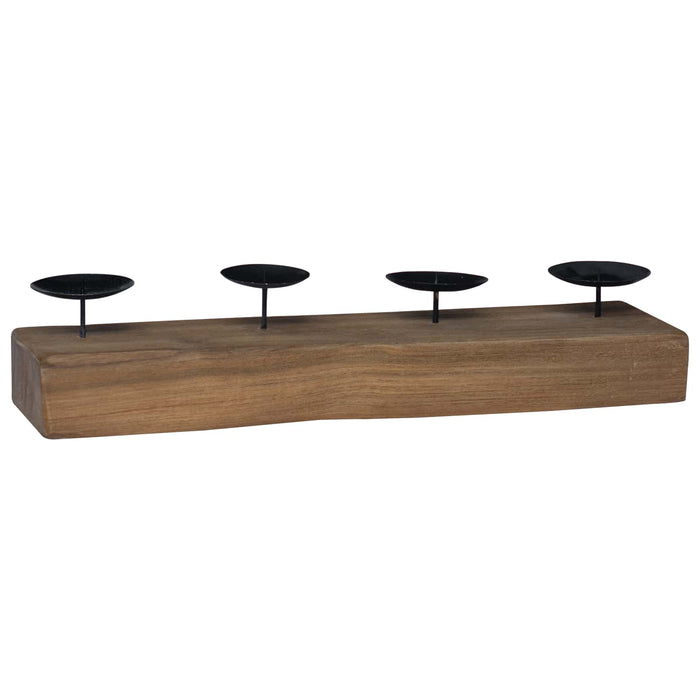 Suport pentru lumânări natural 50 x 15 x 10 cm - WALTI WALTI