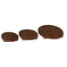 Taburet pentru plante 3 pcs Maro Lemn de mahon - WALTI WALTI