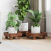 Suport pentru plante 3 pcs Maro Lemn de mahon - WALTI WALTI
