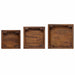Suport pentru plante 3 pcs Maro Lemn de mahon - WALTI WALTI