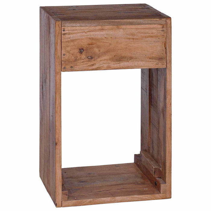Noptieră cu sertar Maro 63 x 30 x 79 cm Lemn masiv de mahon - WALTI WALTI