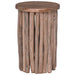 Taburet natural 30 x 30 x 45 cm Lemn solid de tec - WALTI WALTI