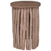 Taburet natural 30 x 30 x 45 cm Lemn solid de tec - WALTI WALTI